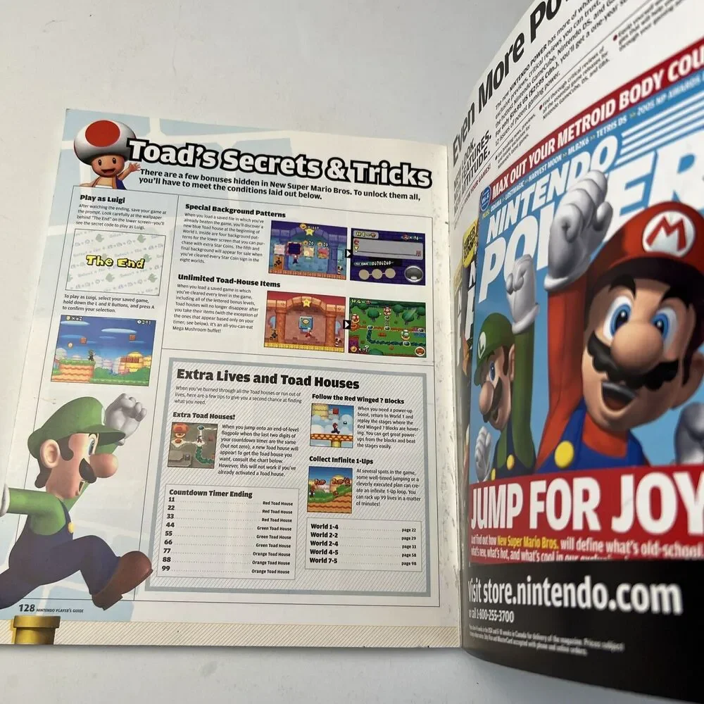New Super Mario Bros Official Strategy Premiere Guide Book Nintendo Power DS